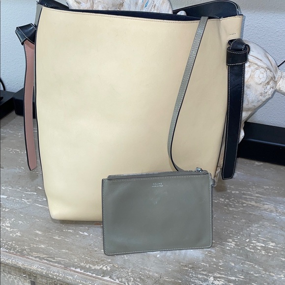 Celine tricolor tote with inside wallet - Picture 5 of 16